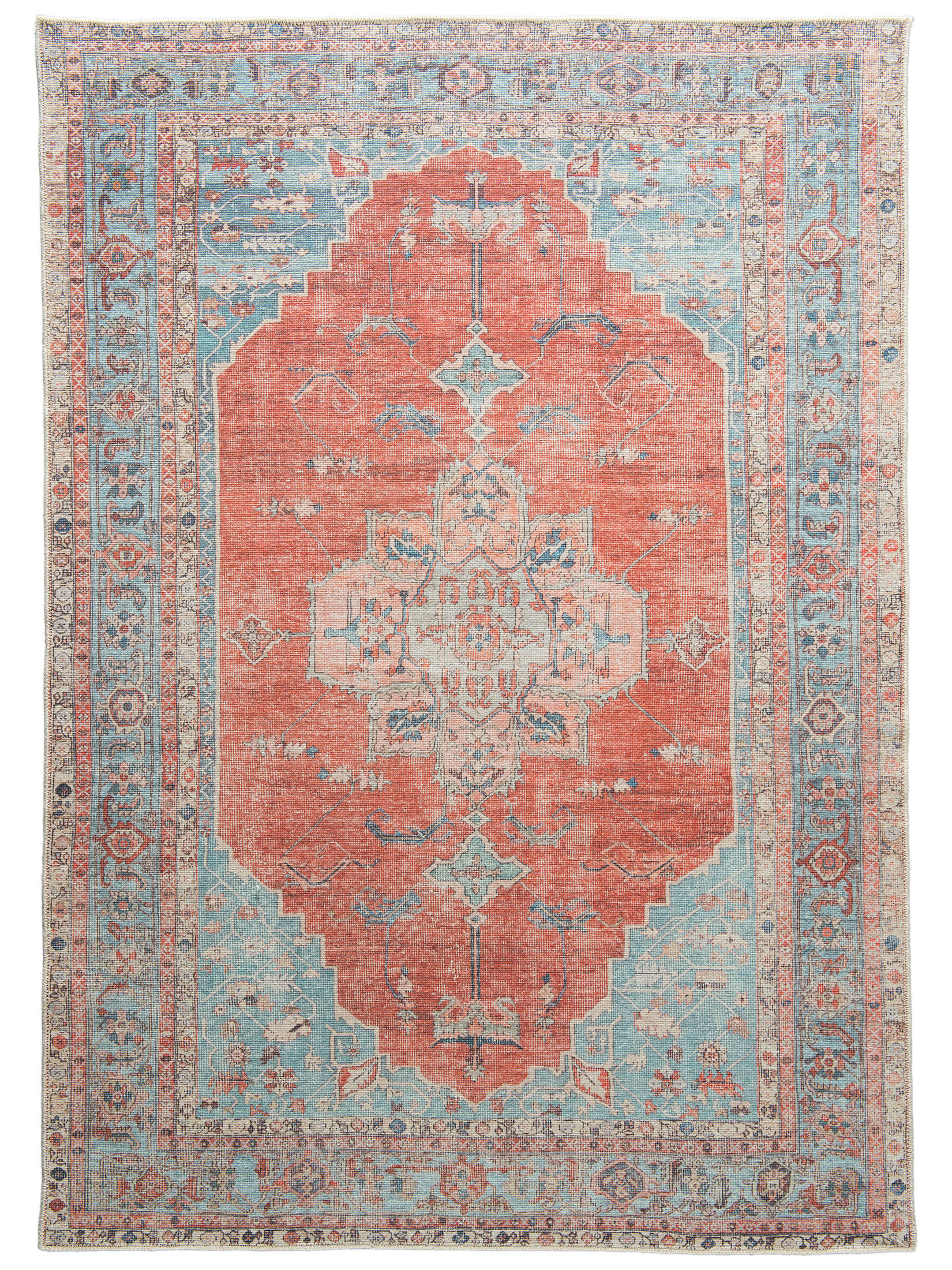 Ranjanpur Vintage-Teppich, Rot