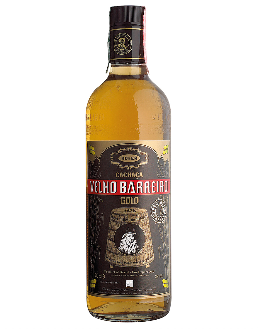 Cachaça Gold Velho Barreiro 0,7 ℓ