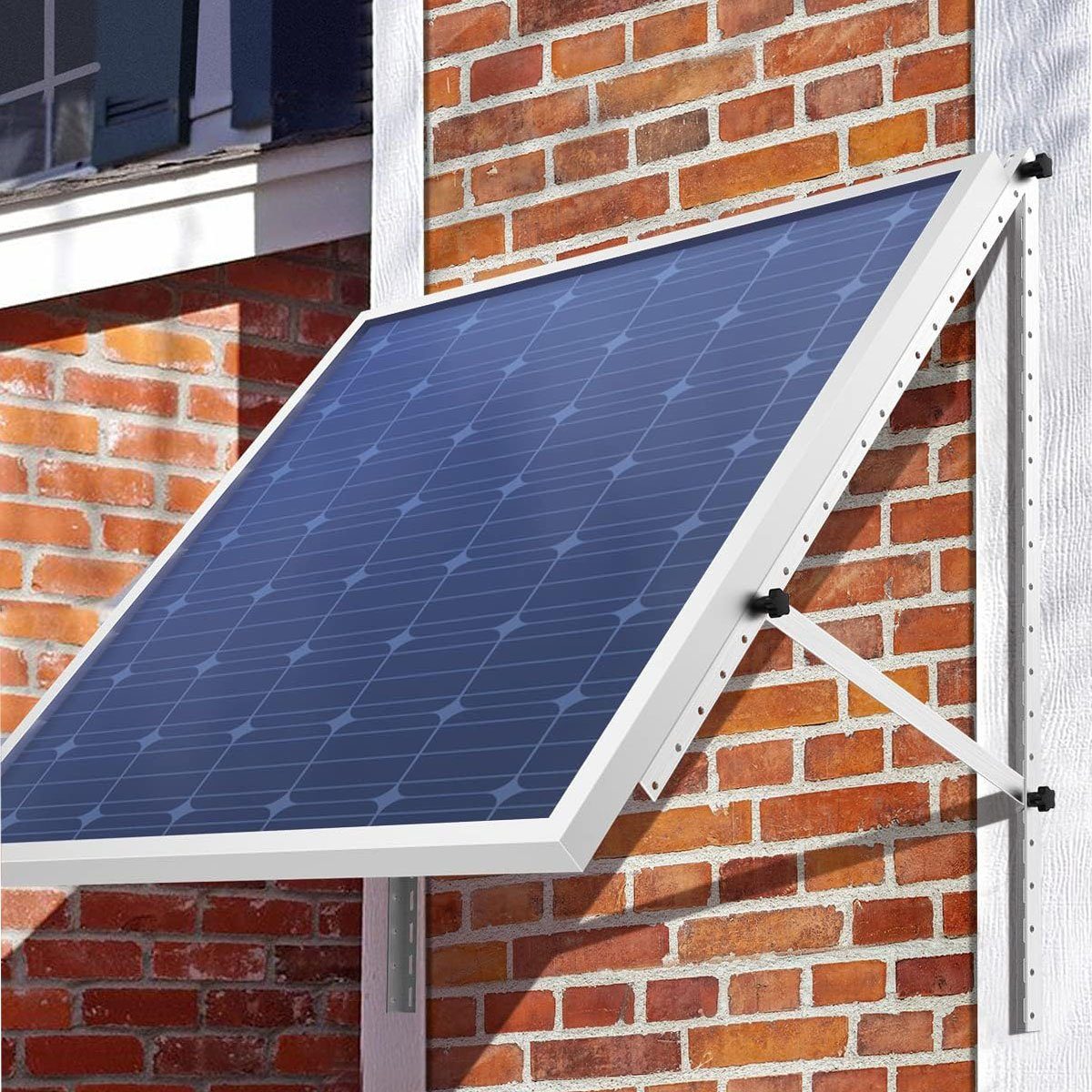 LETGOSPT Solarmodul 100W Monokristallin Solarpanel, 20A Ladegerät Kit, IP65 Wasserdichte Solargenerator