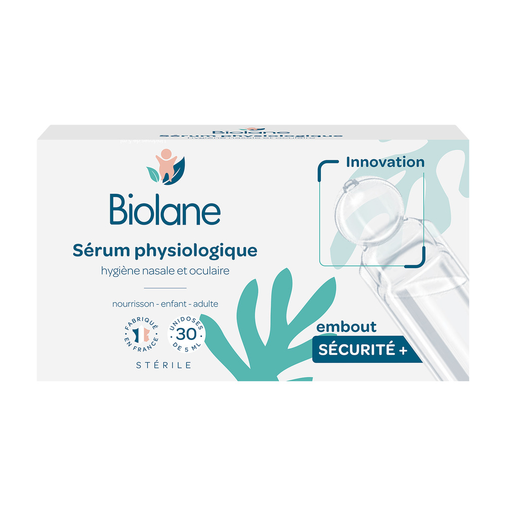 biolane Sérum physiologique 30 X 5 ml Sérum