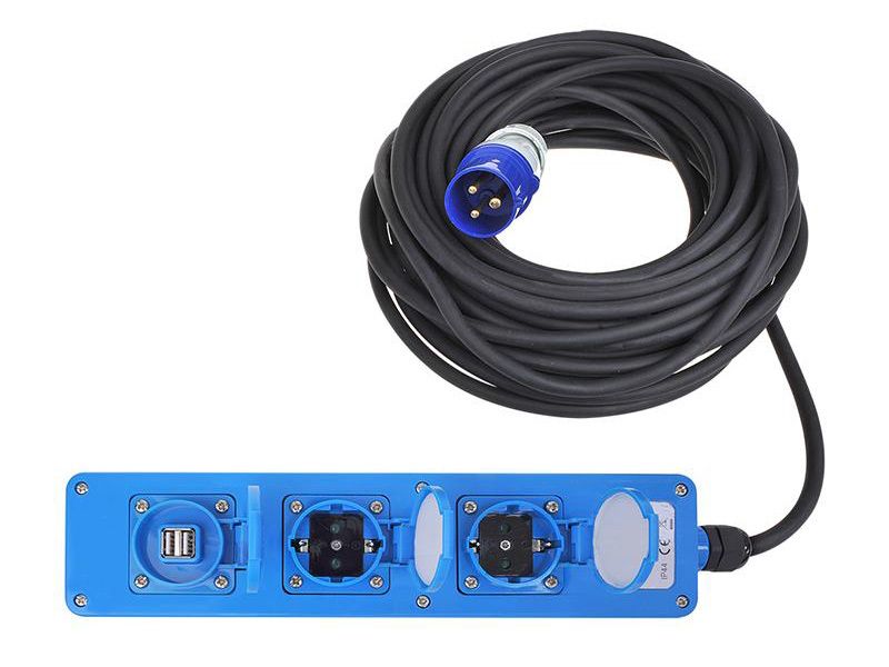 ProPlus CEE 3-fach USB Steckdose