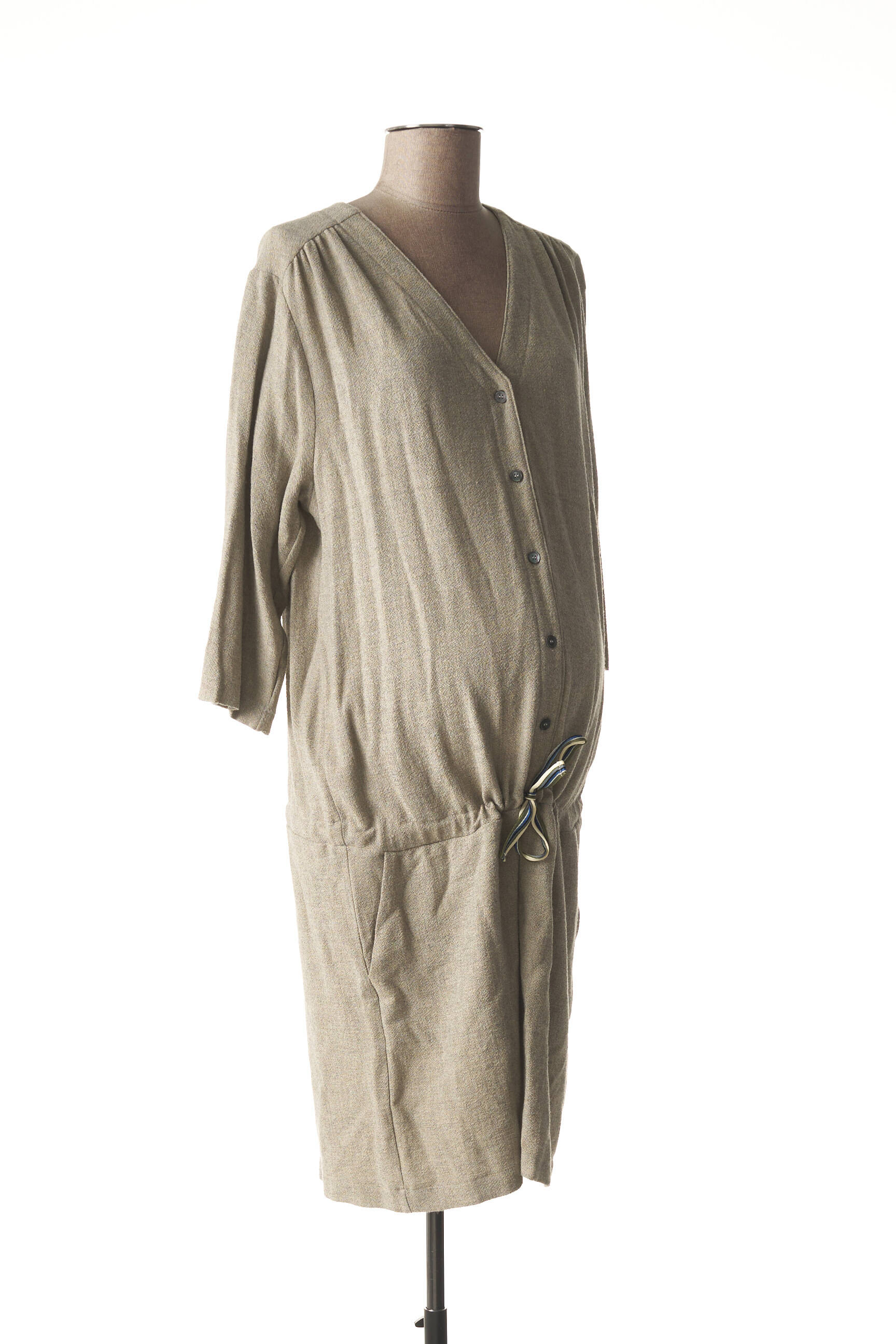 Fragile Robes Maternite Femme couleur gris