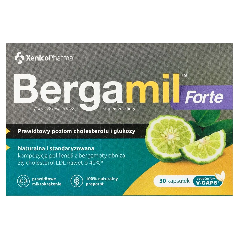 Bergamil Forte, Κανονικά Επίπεδα Χοληστερόλης και Γλυκόζης, Κάψουλες