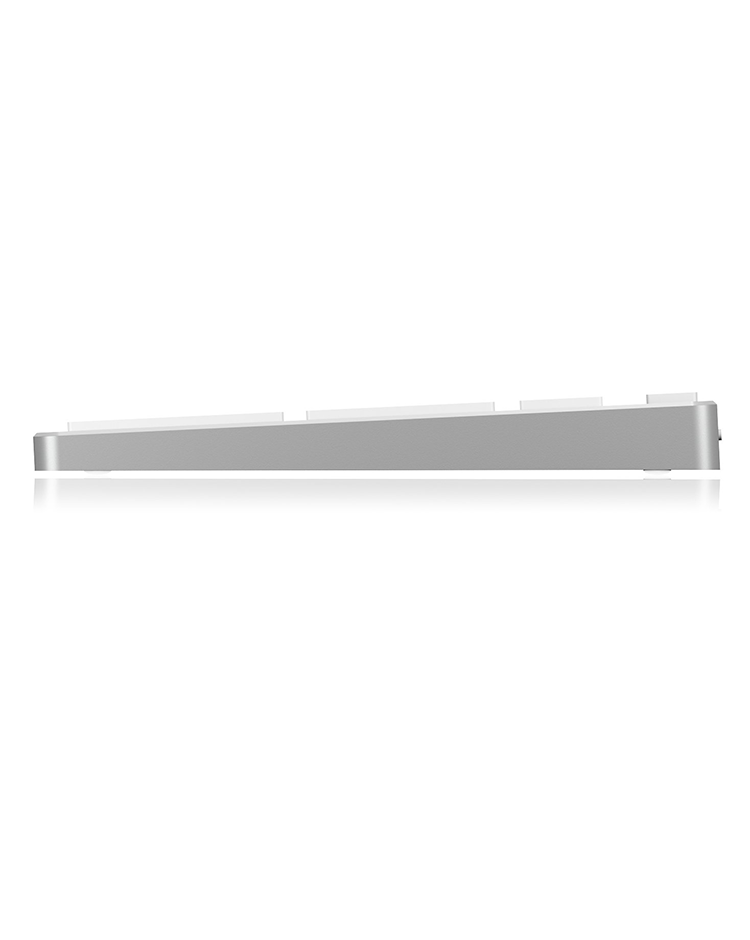 Keysonic KSK-8022BT (DE), Aluminium Full-Size Tastatur Bluetooth3.0