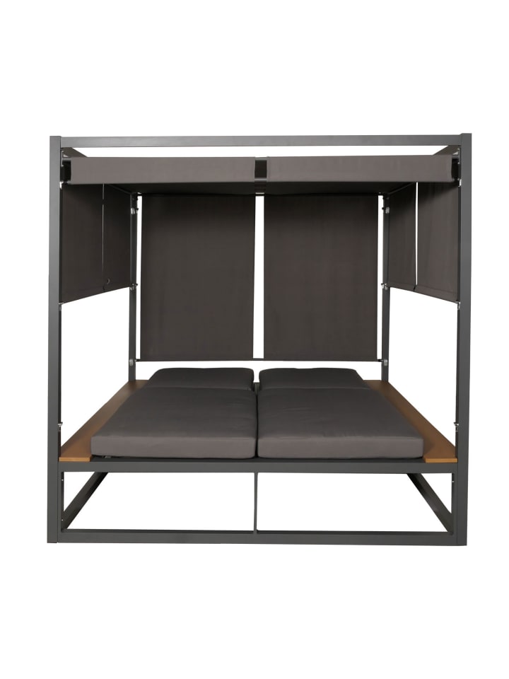 MCW Aluminium Lounge-Gartenliege M63, Dunkelgrau günstig kaufen onesize