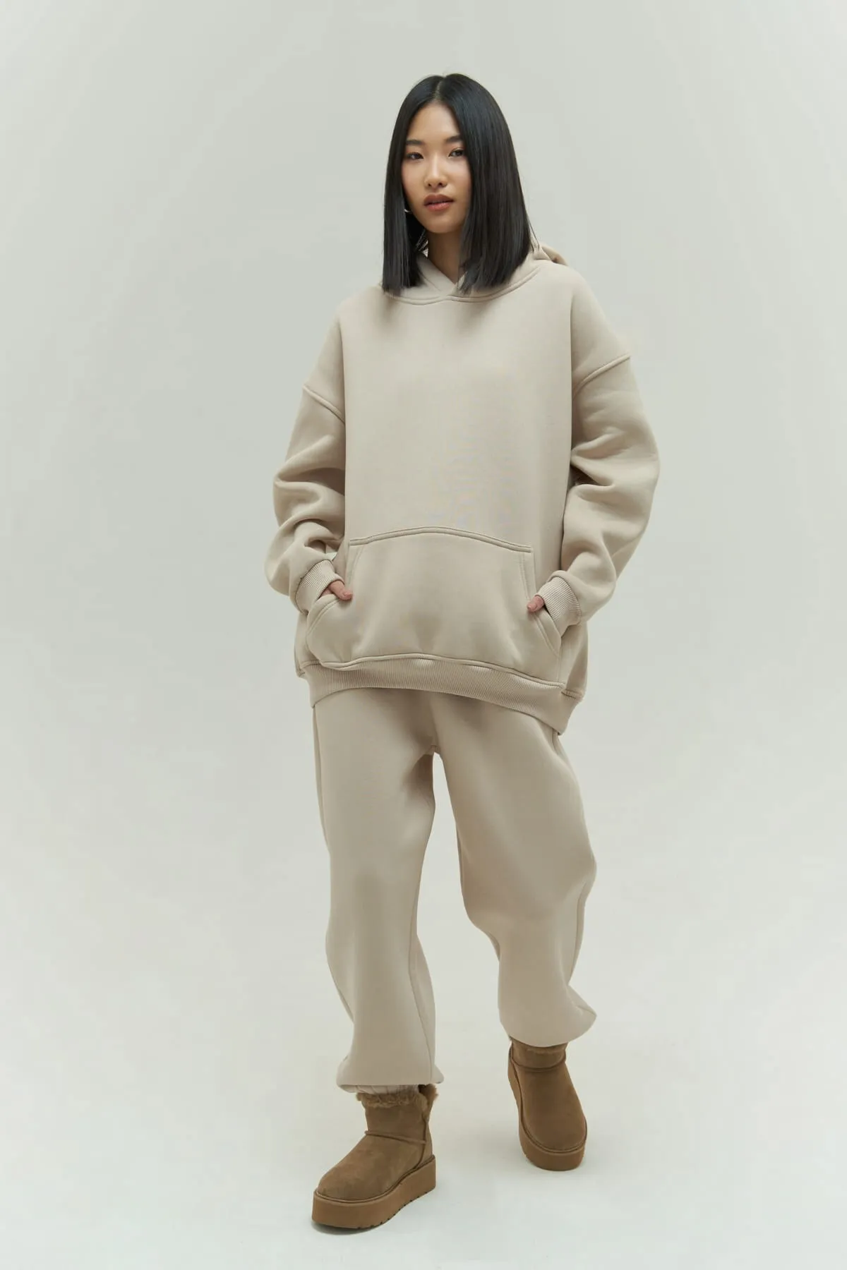 MAİ COLLECTİON  Trainingsanzug - Ecru - Oversized