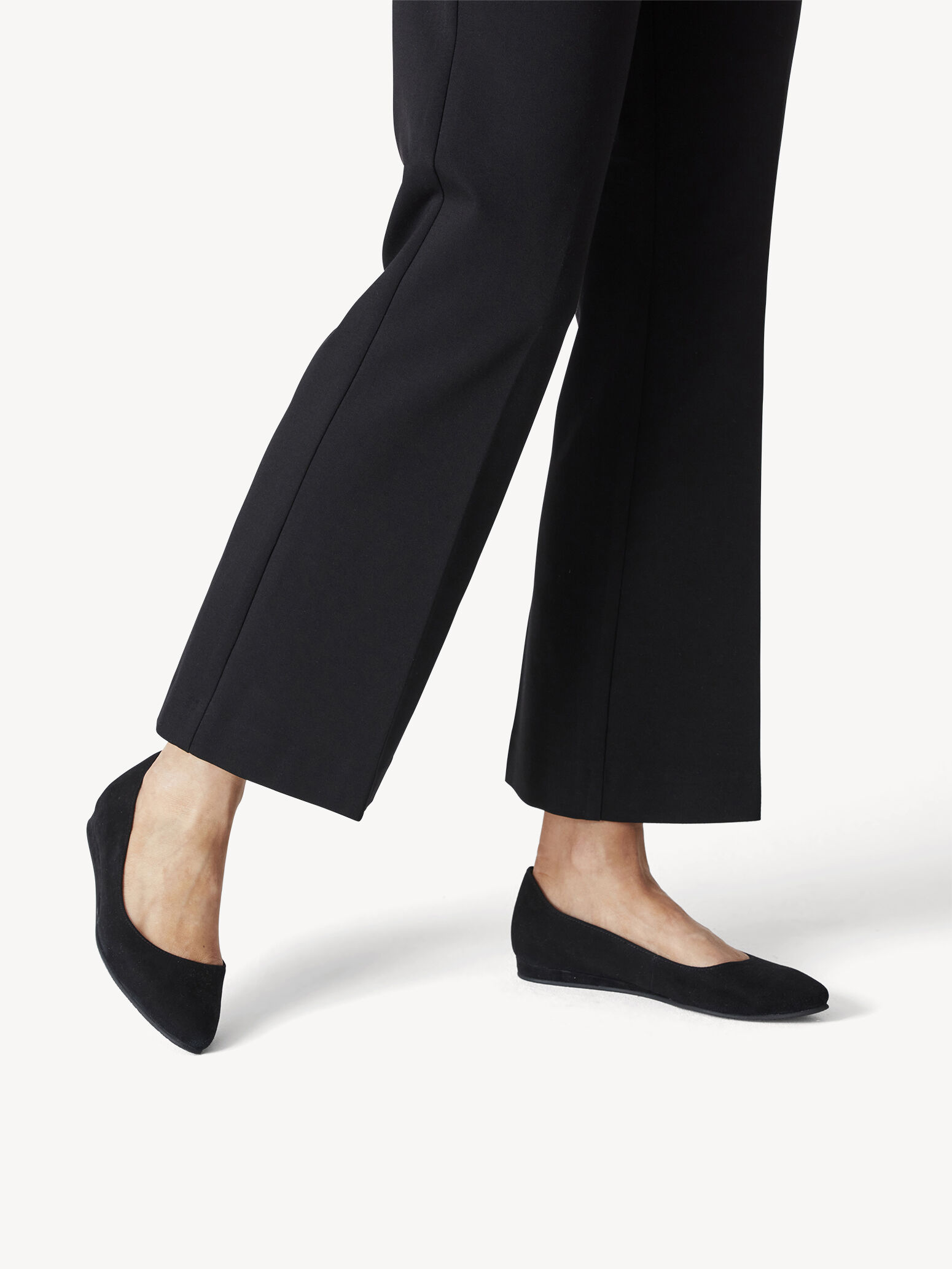 Ballerine en cuir - noir