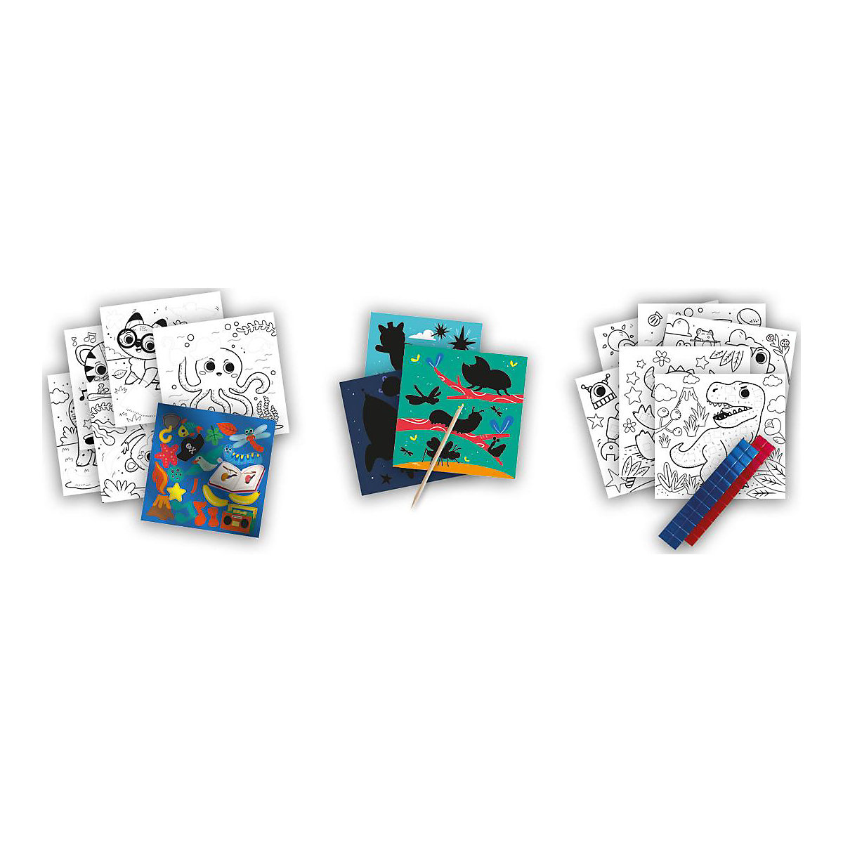 Activity-Malbuch Metallic 3 in 1