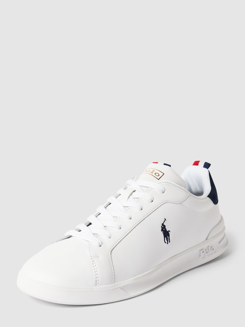 Sneaker mit Label-Details in weiß