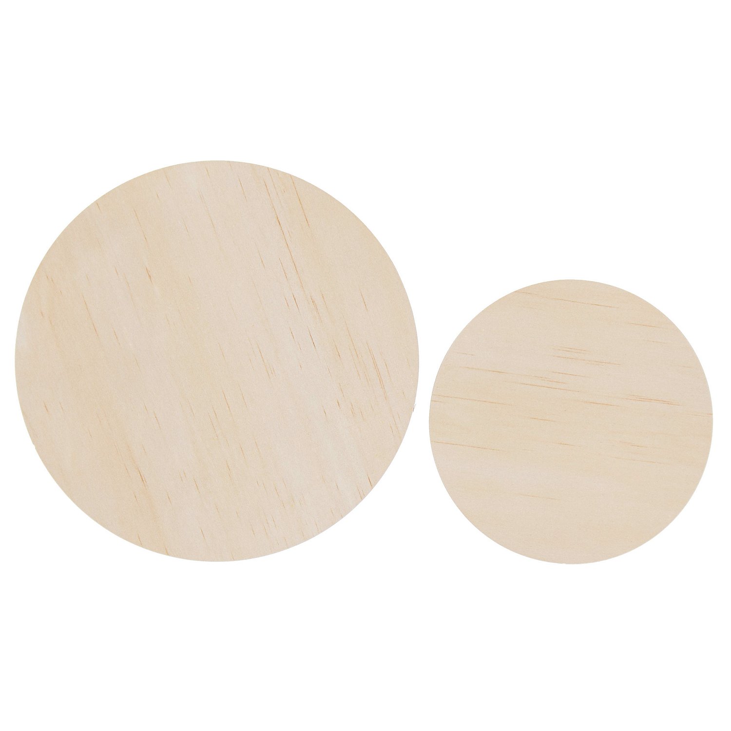 Holz-Untersetzer, 12 cm Ø und 17 cm Ø, 2 Stück
