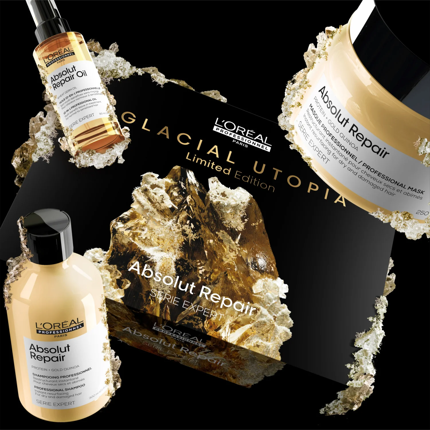 SERIE EXPERT Naujasis Cofanetto Natale Absolut Repair Trio – Cofanetti per Capelli