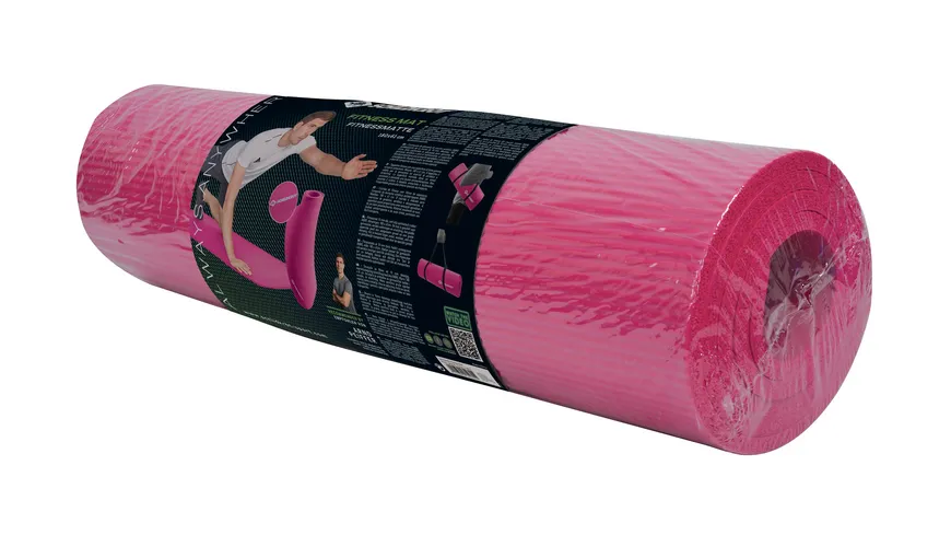 Schildkröt-Fitness - Fitnessmatte 10mm Pink, mit Tragegurt