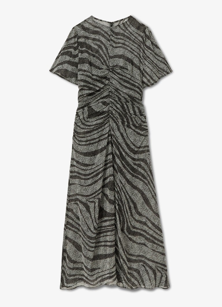 Vestido midi Reiss Tabitha con estampado de cebra