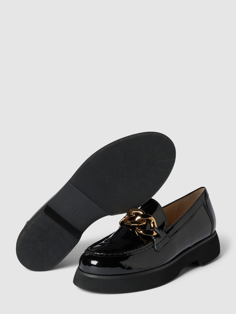Loafer aus Leder in schwarz