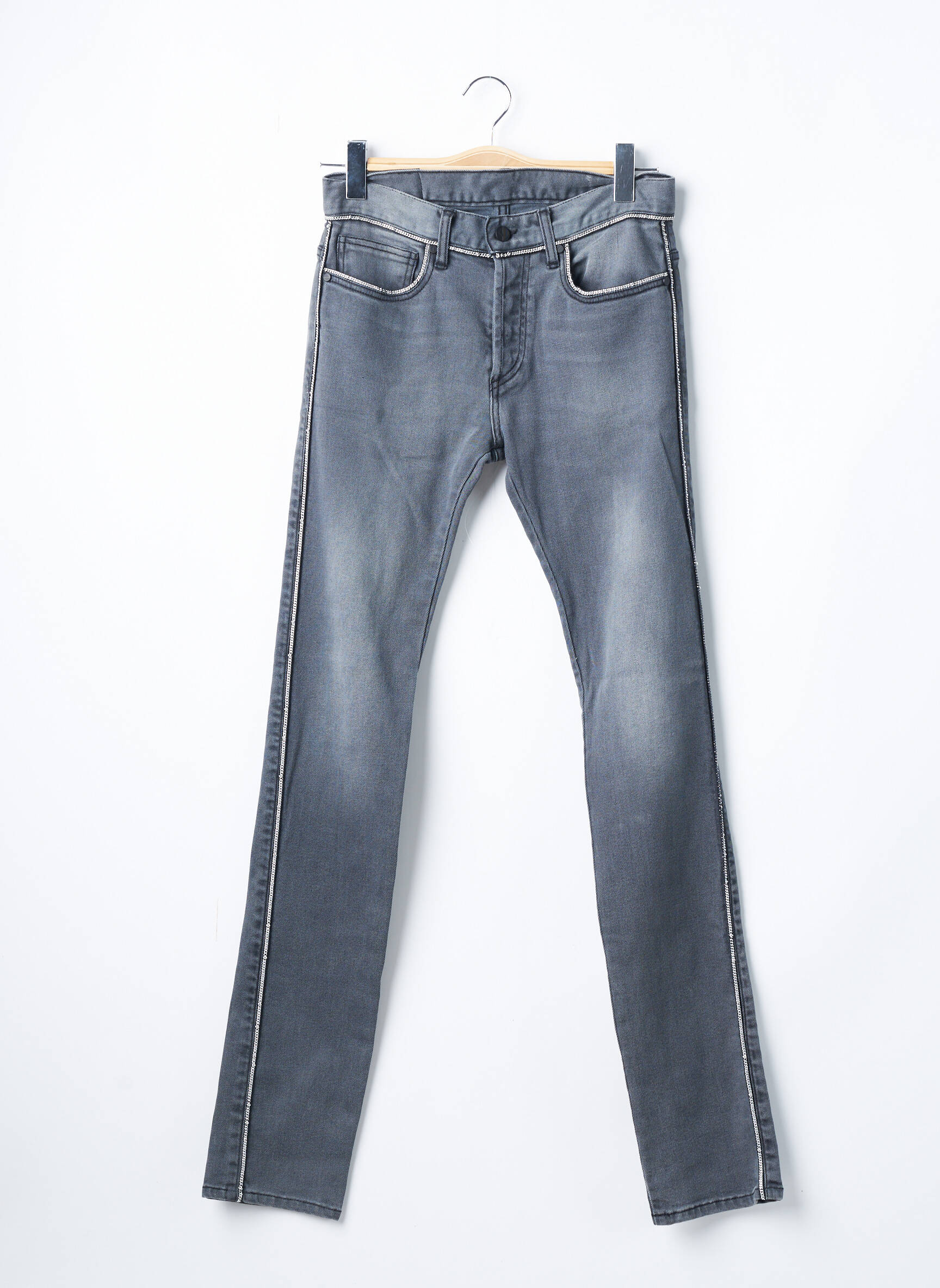 Azzaro Jeans Coupe Slim Femme couleur gris