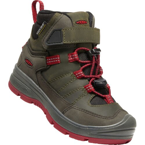 KINDER MULTIFUNKTIONSSTIEFEL REDWOOD MID WP C-STEEL GREY/RED DAHLIA