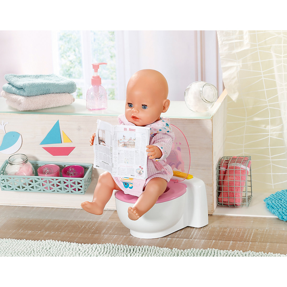 BABY born® 828373 Bath Toilette 43 cm