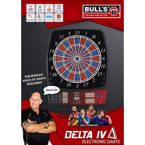 BULL'S DARTBOARD DELTA IV RB SOUND ELEKTRONIK DARTBOARD