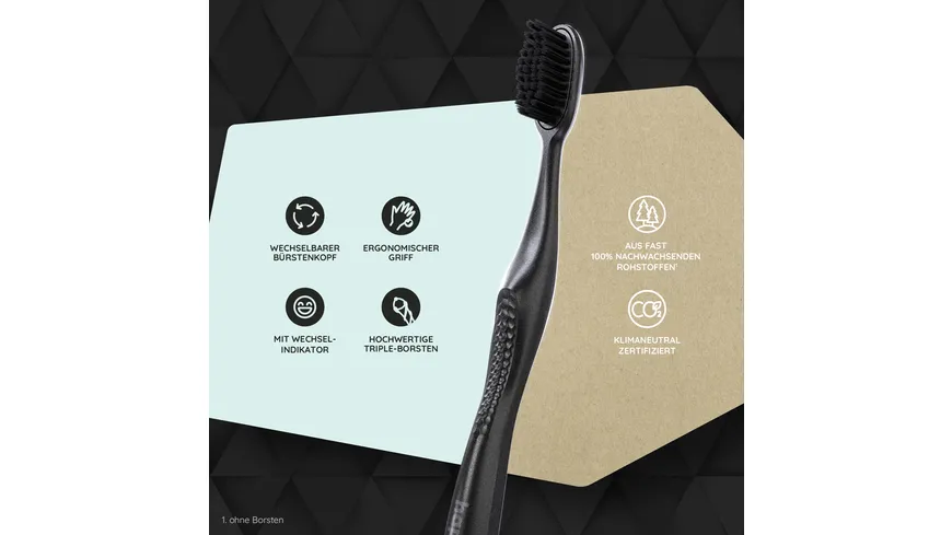 happybrush Zahnbürste Eco Change mittel