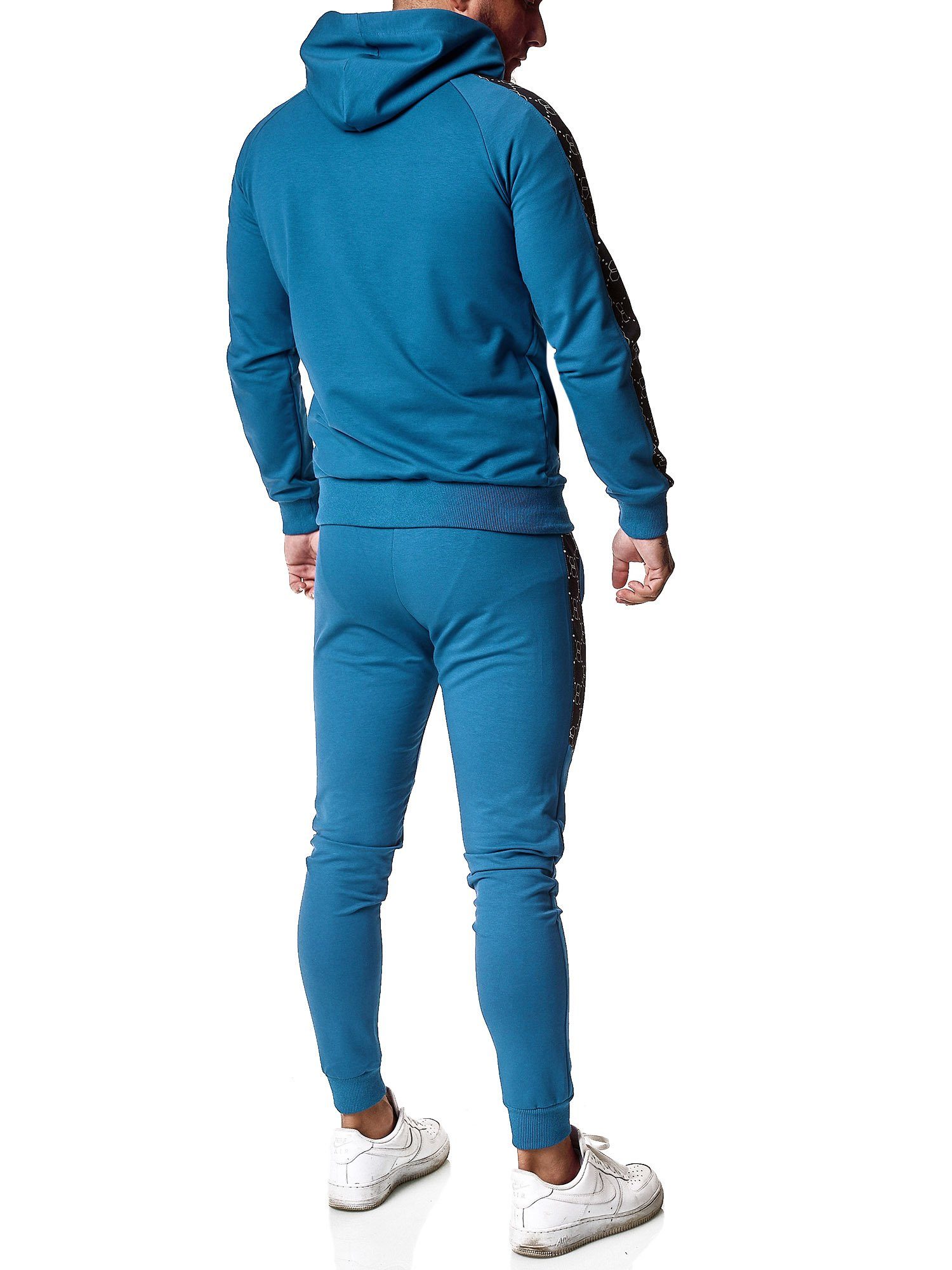 OneRedox Jogginganzug 13108C (Sportanzug Jogger Trainingsanzug), Fitness Freizeit Casual