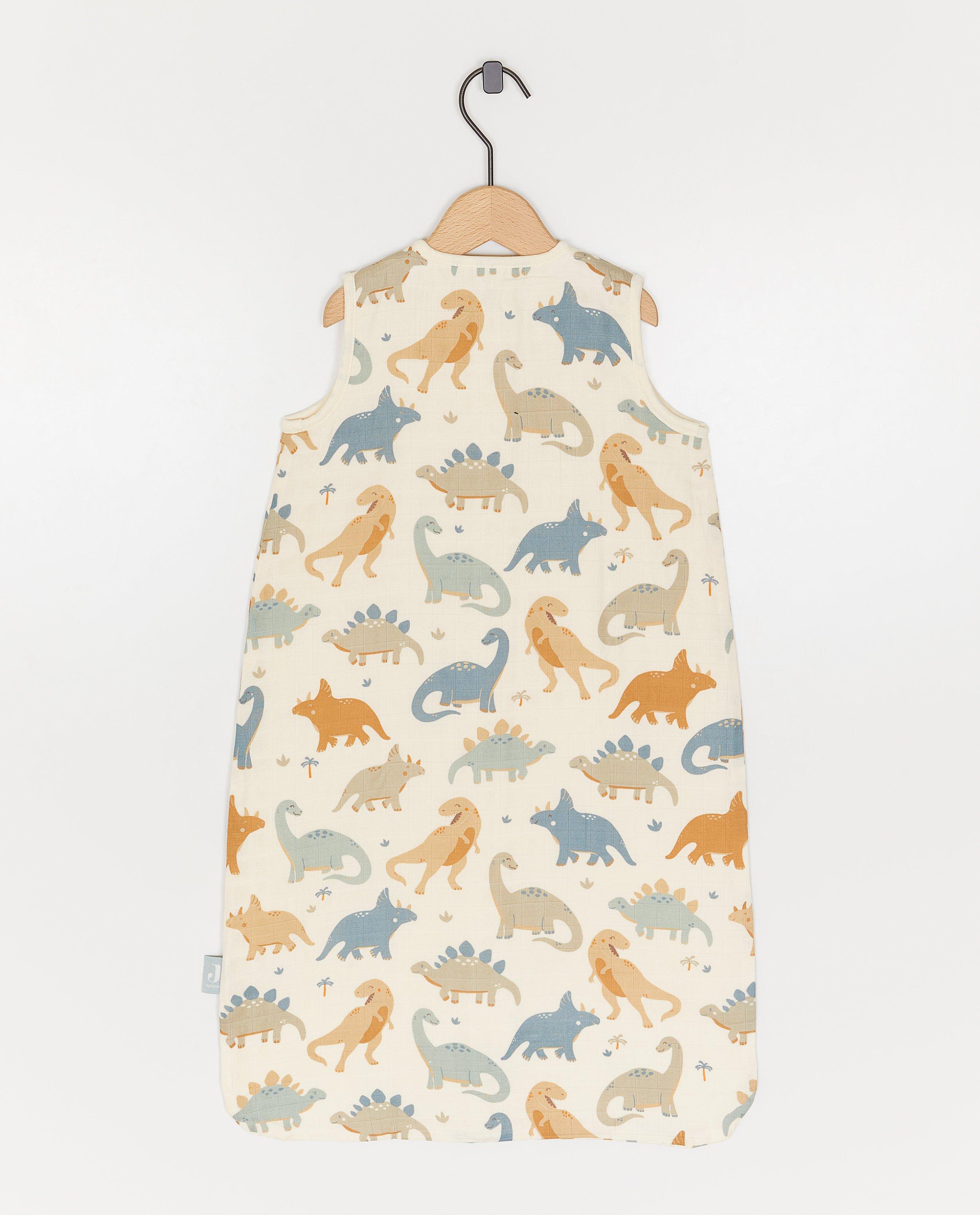 Sac de dormit Jollein cu imprimeu de dinozauri (70 cm), TOG 0.5 alb
