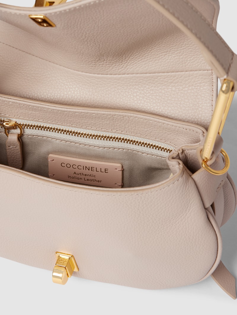 Saddle Bag mit Label-Details Modell 'MAGIE' in rosé