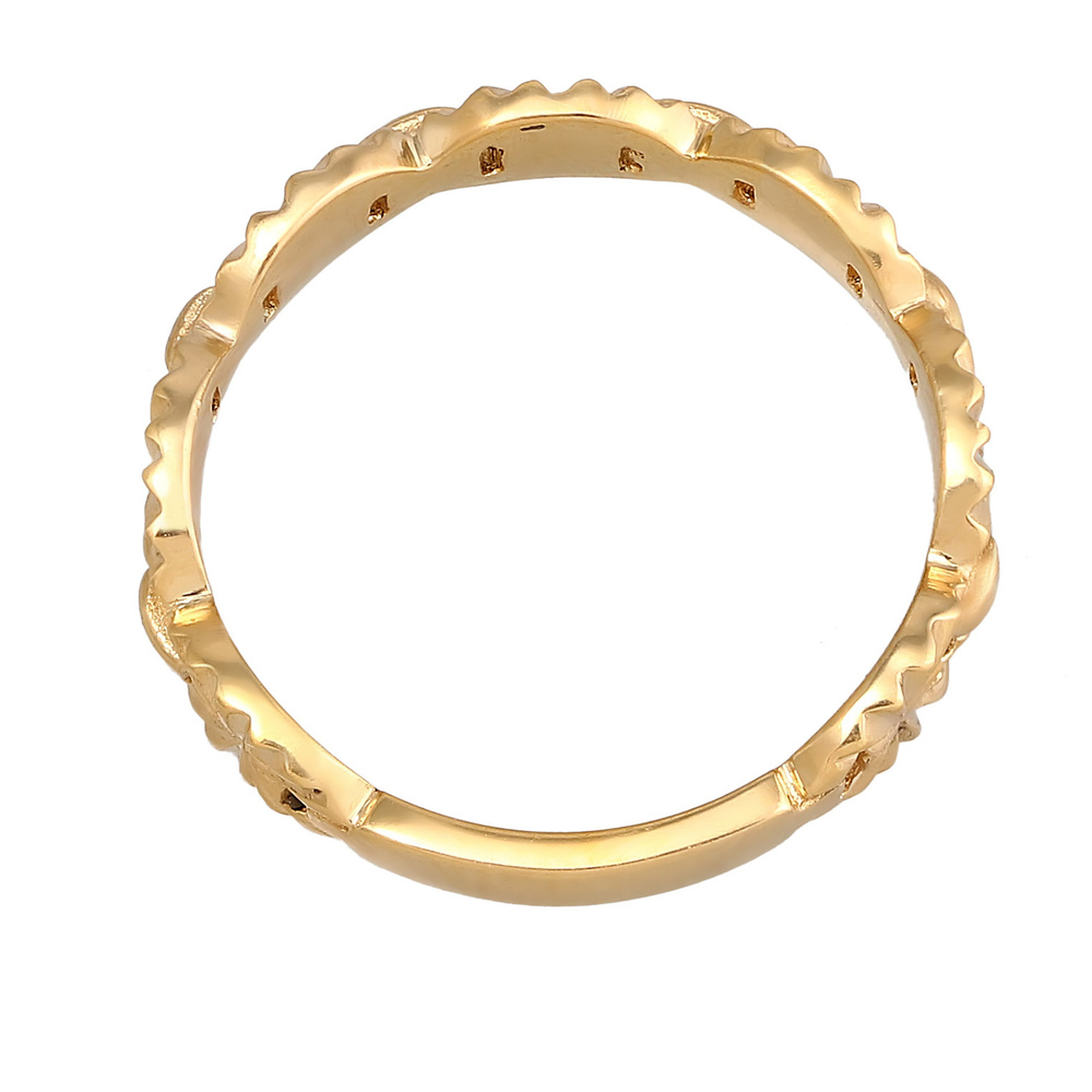 Elli Elli Bague Bague pour dames en argent sterling 925, avec plaque en forme d'étoile Bague