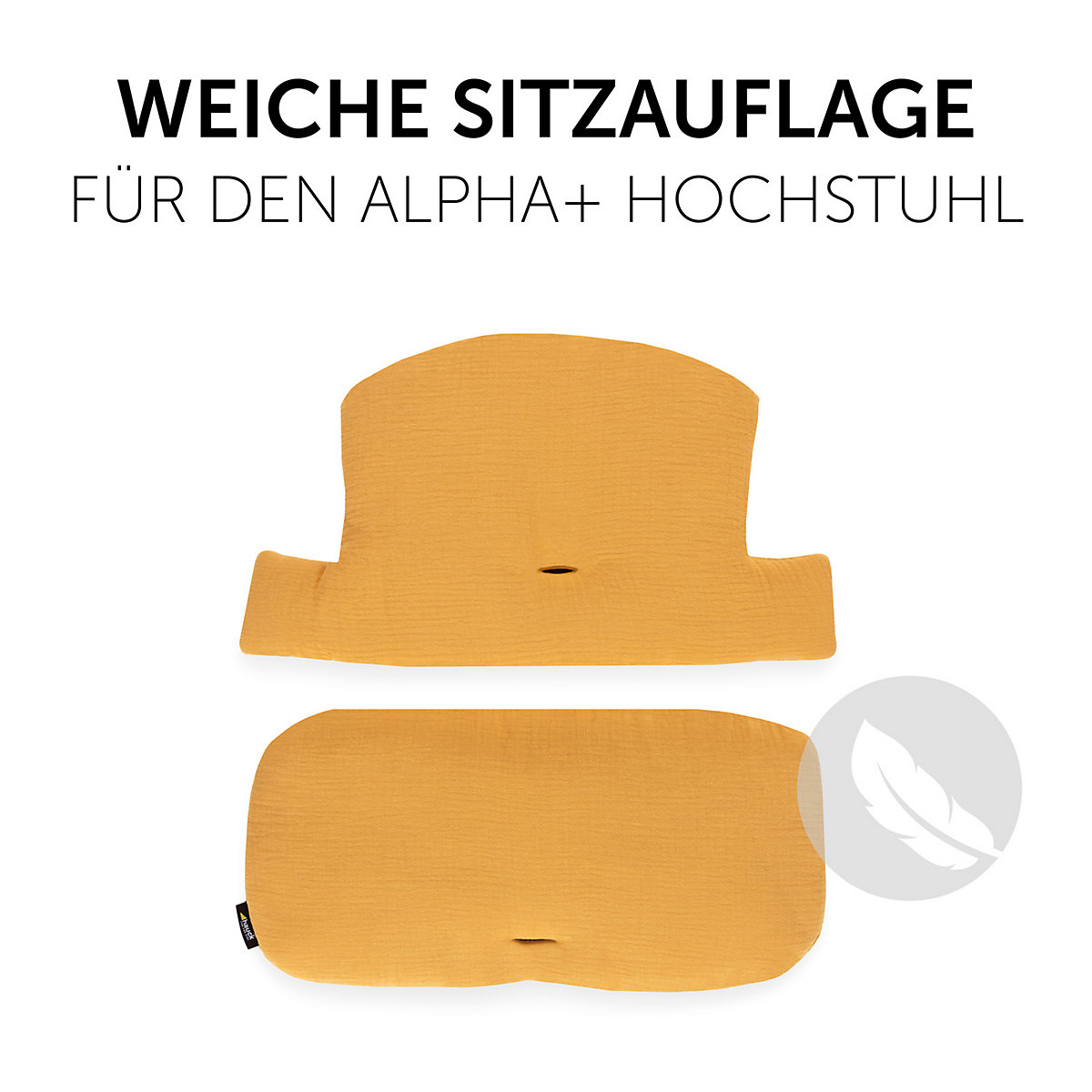 Sitzauflage Alpha Highchair Pad Select, Musselin Honey