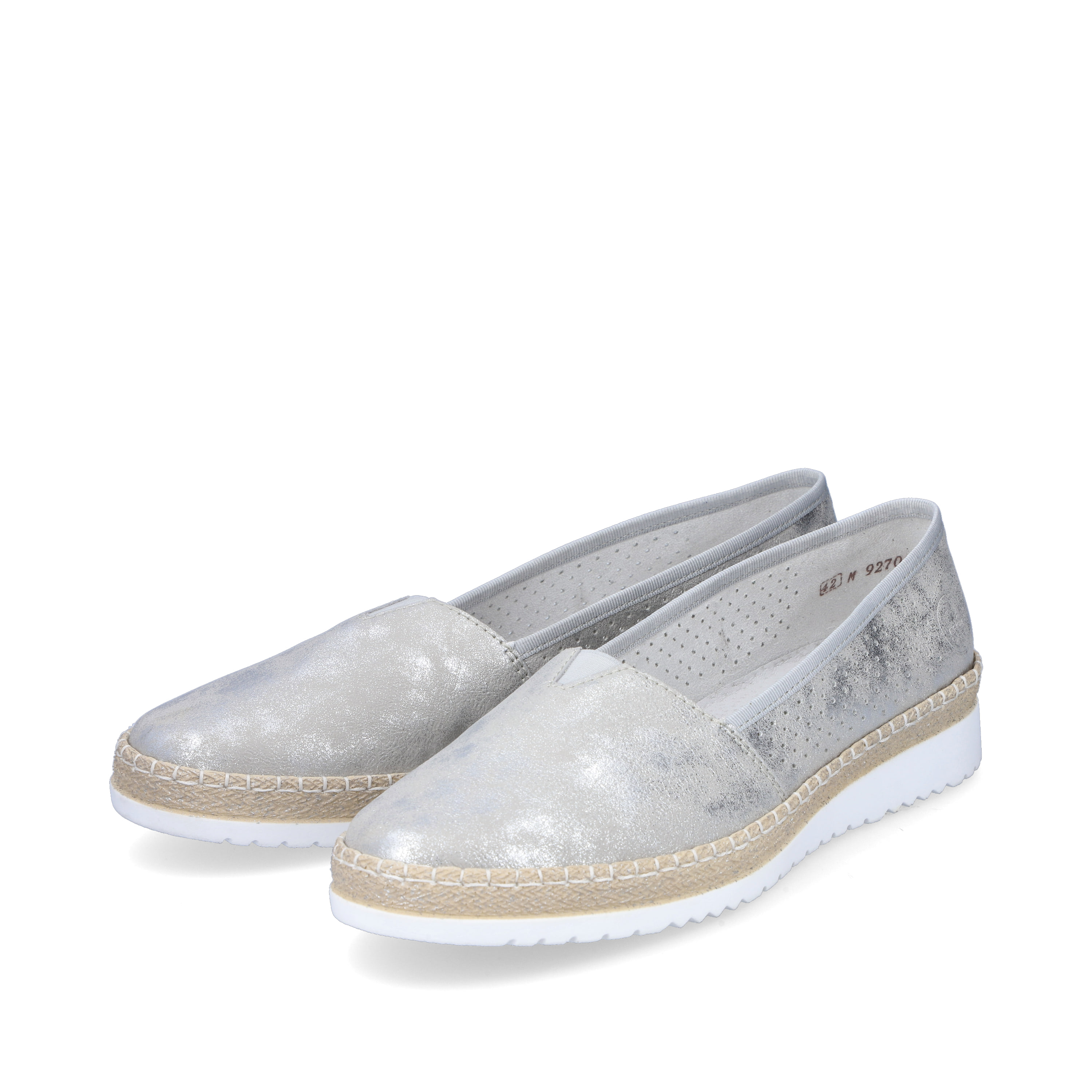 Rieker Damen Ballerinas silber