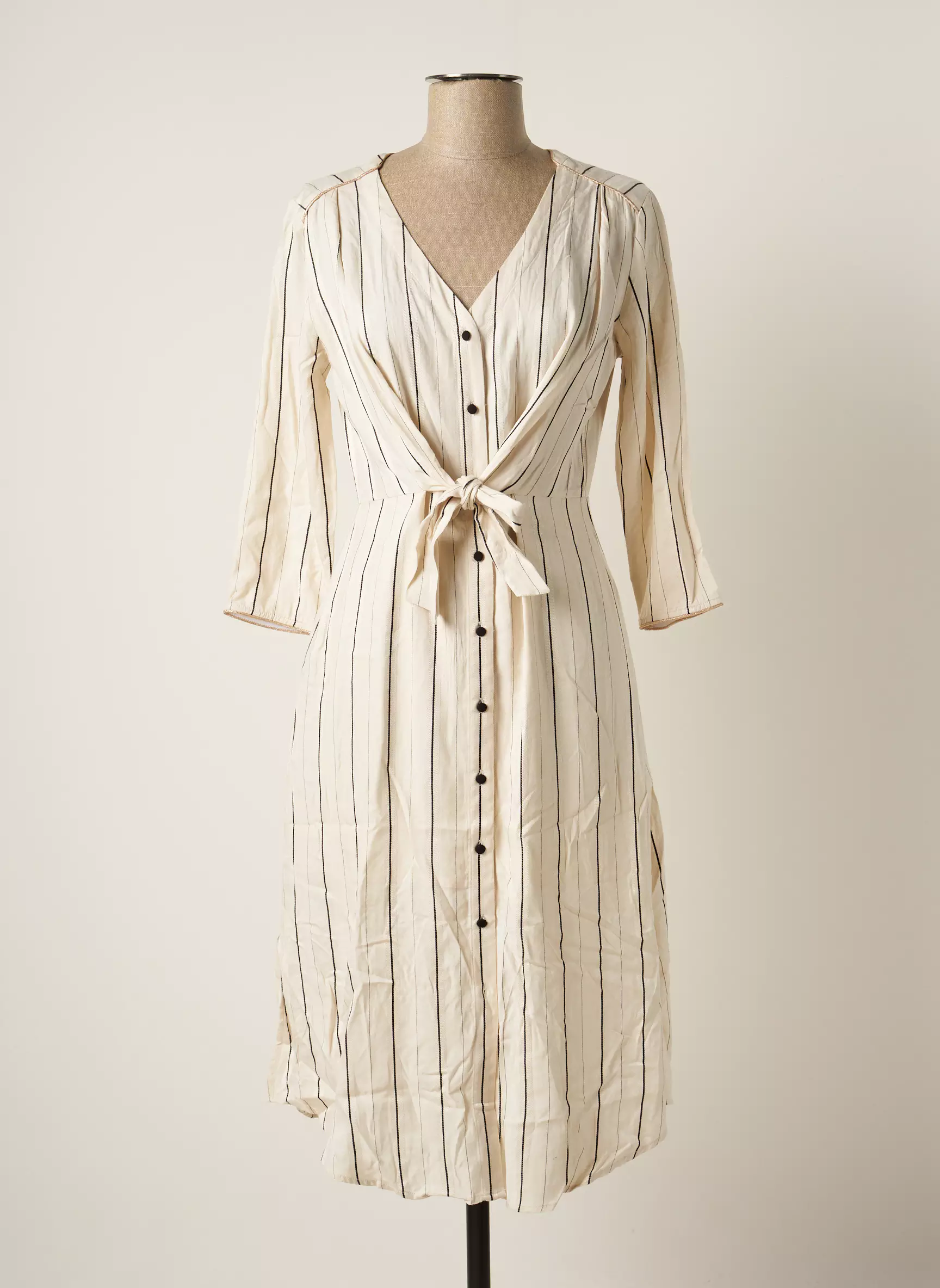 Lola Espeleta Robes Mi Longues Femme couleur beige