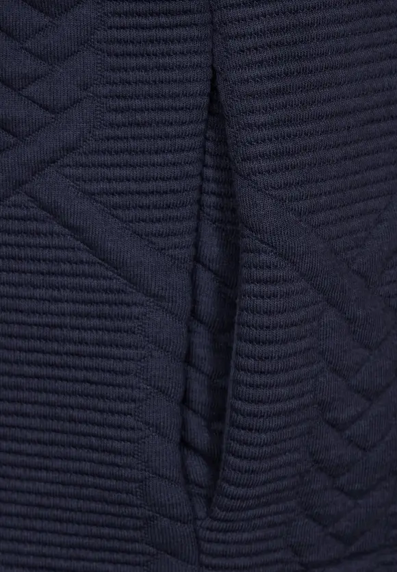 CECIL Struktur Kapuzen Sweatjacke