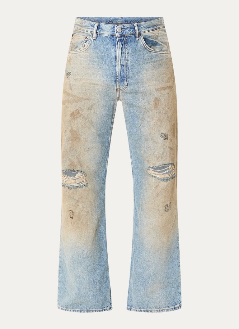 Acne Studios Loose fit jeans made of organic cotton with a destroyed finish