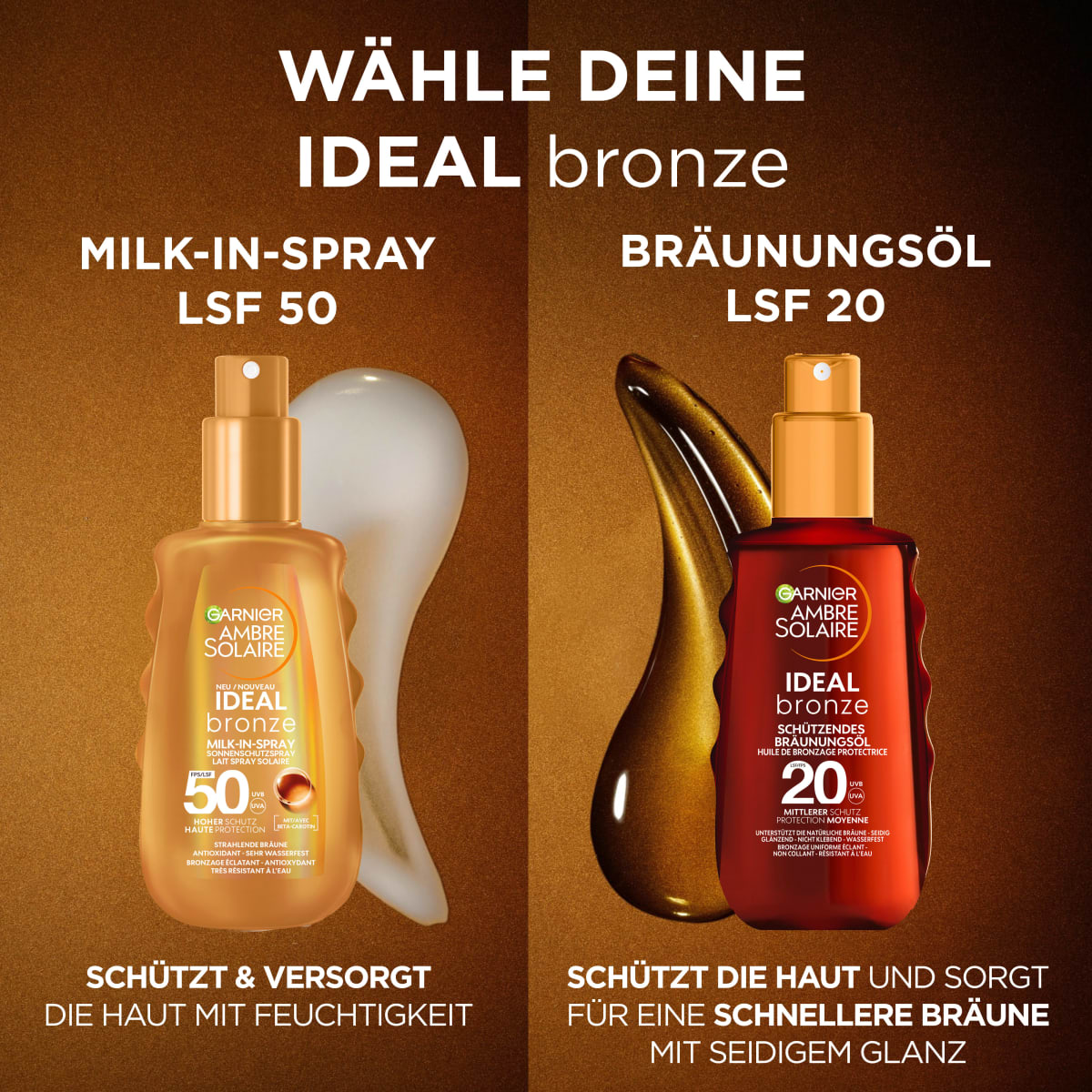 Sonnenöl Spray ideal bronze, LSF 20, 150 ml