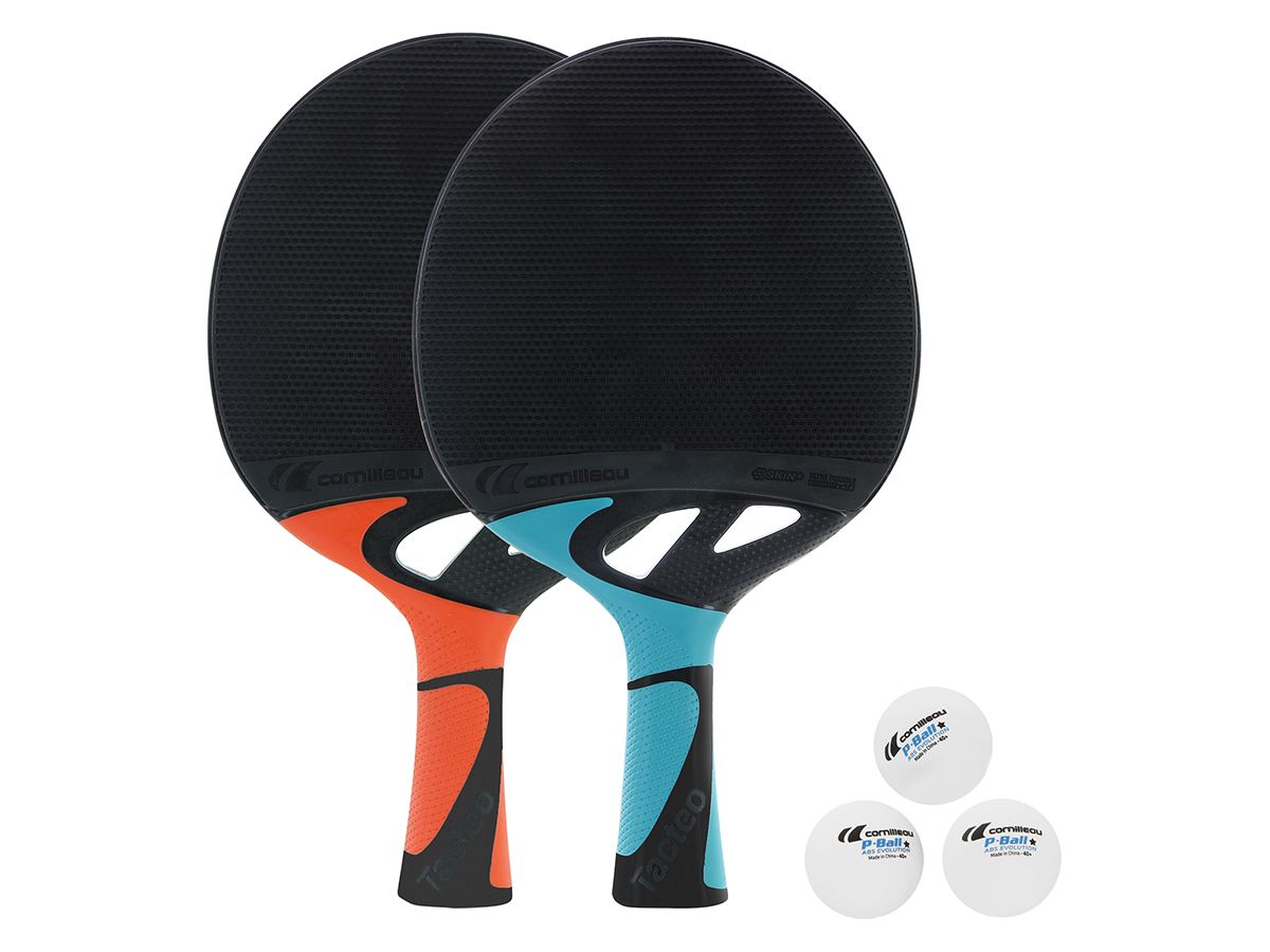 Cornilleau Tacteo Set von 2 Schläger mit 3 Bälle