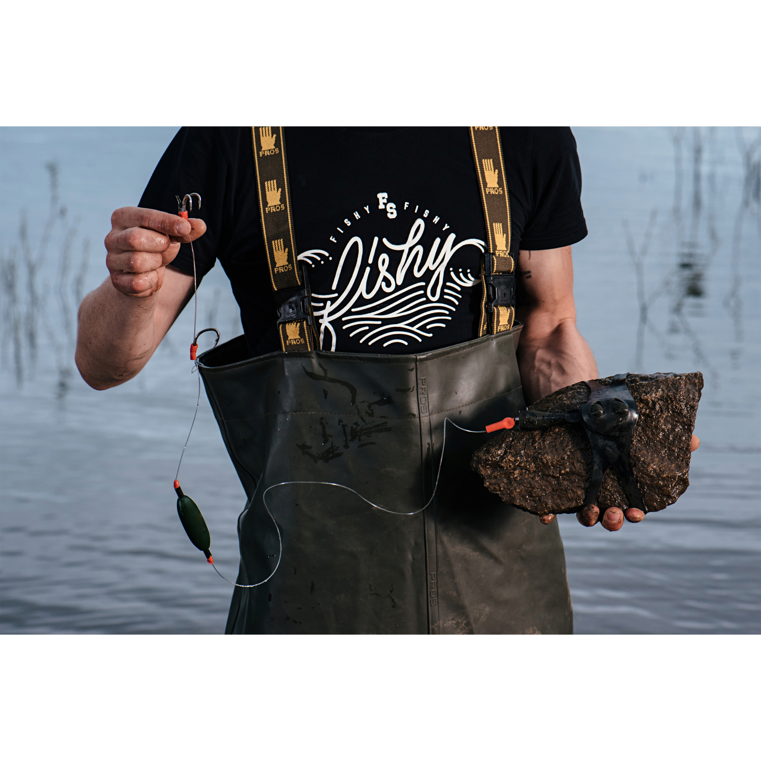 FISHSTONE Welsmontage 3XweLs Rubber (Einzelteil - muddy)
