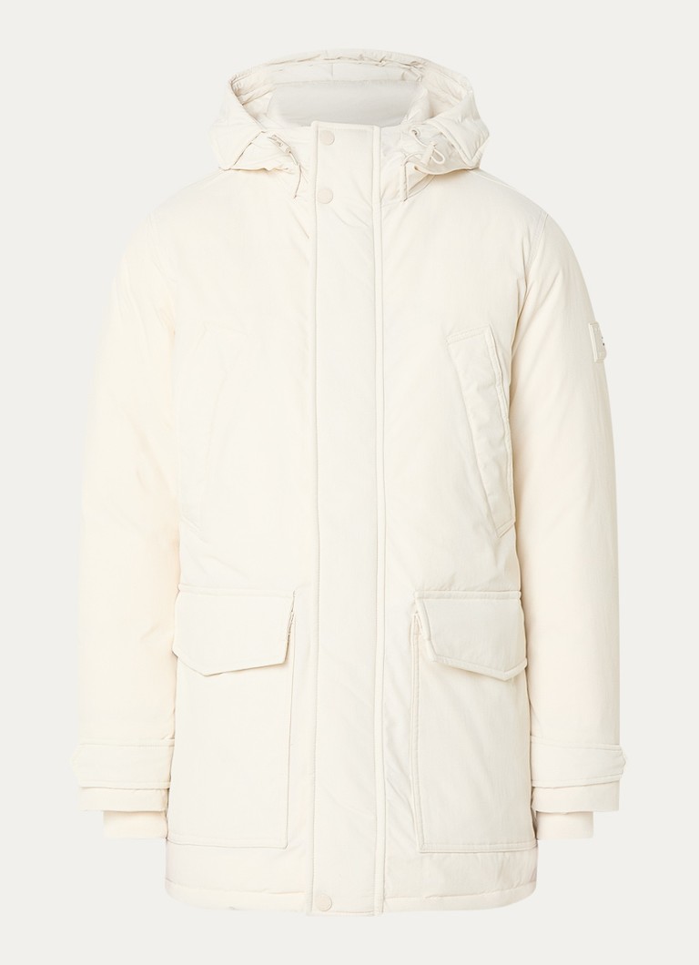 Tommy Hilfiger Rockie prošivena parka s punjenjem od perja i džepovima s preklopom