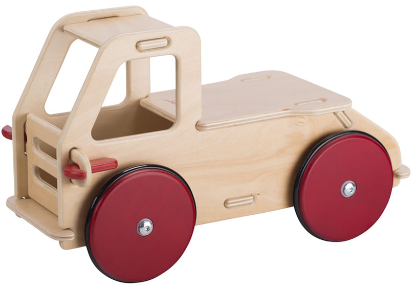 MOOVER Toys Baby Lastwagen (natur) ohne Abschlepphacken / baby truck natural