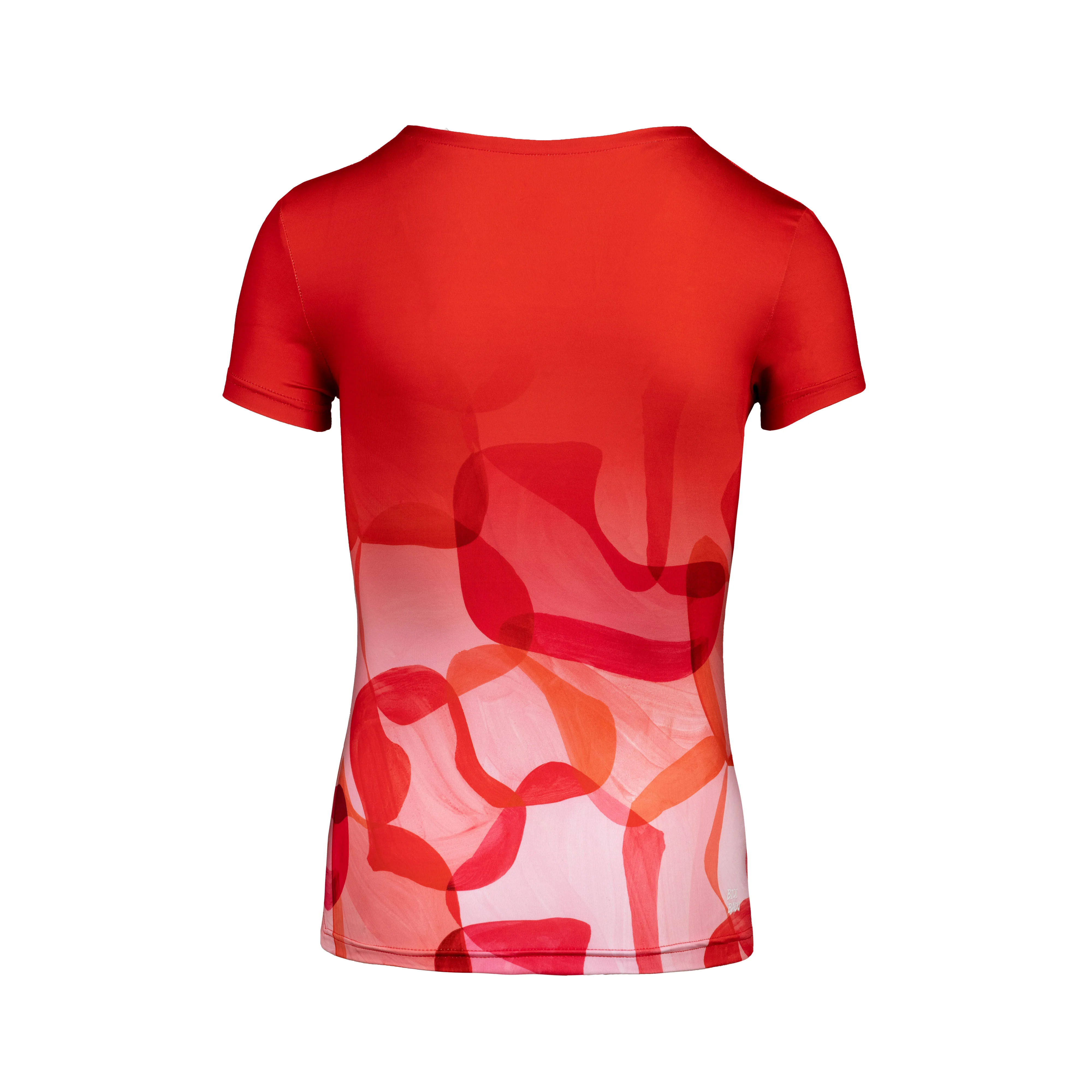 Issa Tech Round-Neck T-Shirt Mädchen - Rot, Mehrfarbig