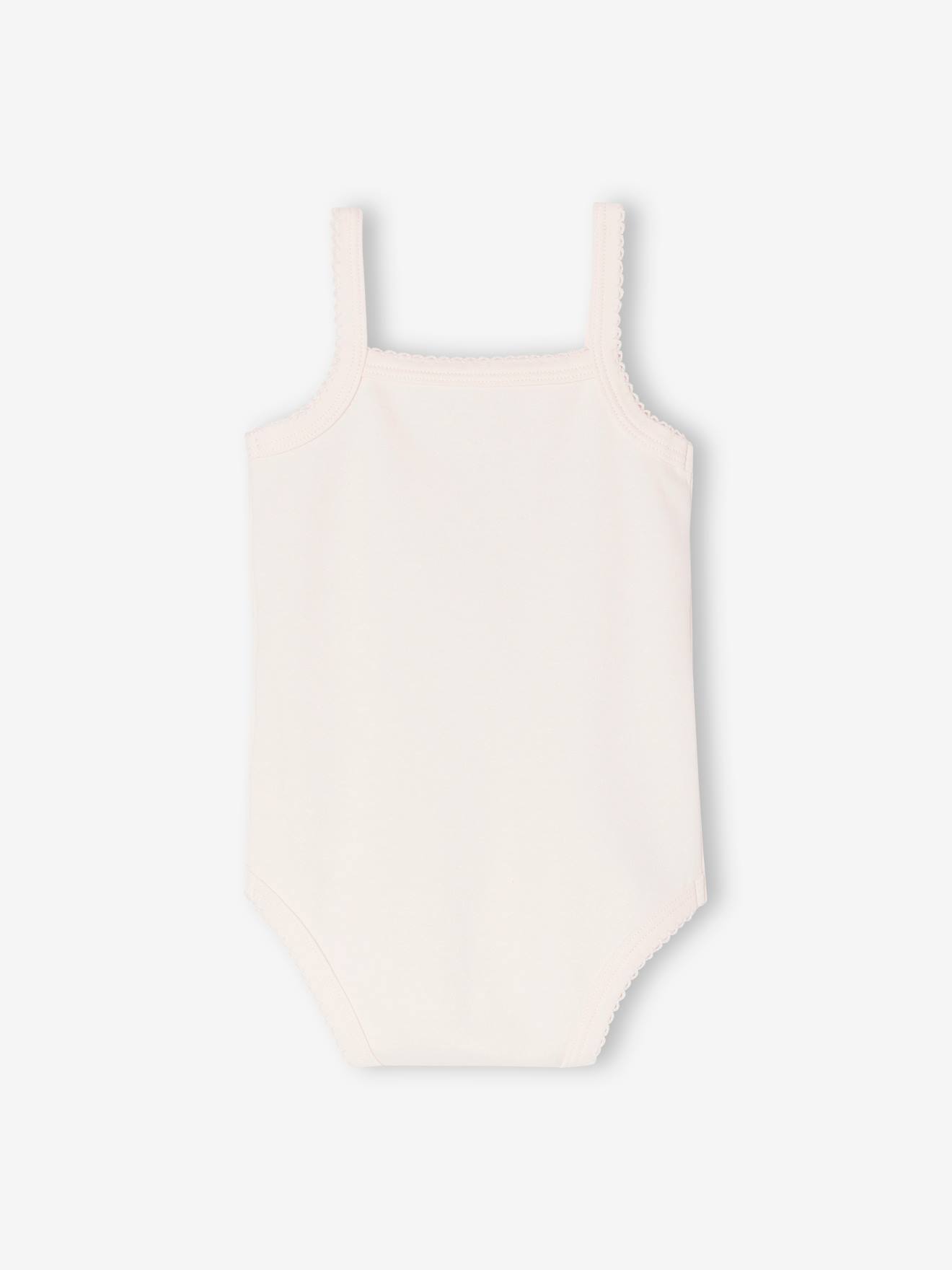 Vertbaudet 3er-Pack Baby Trägerbodys aus Bio-Baumwolle Oeko-Tex - hellrosa