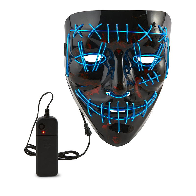 Light IT Halloweenmaske m/LED
