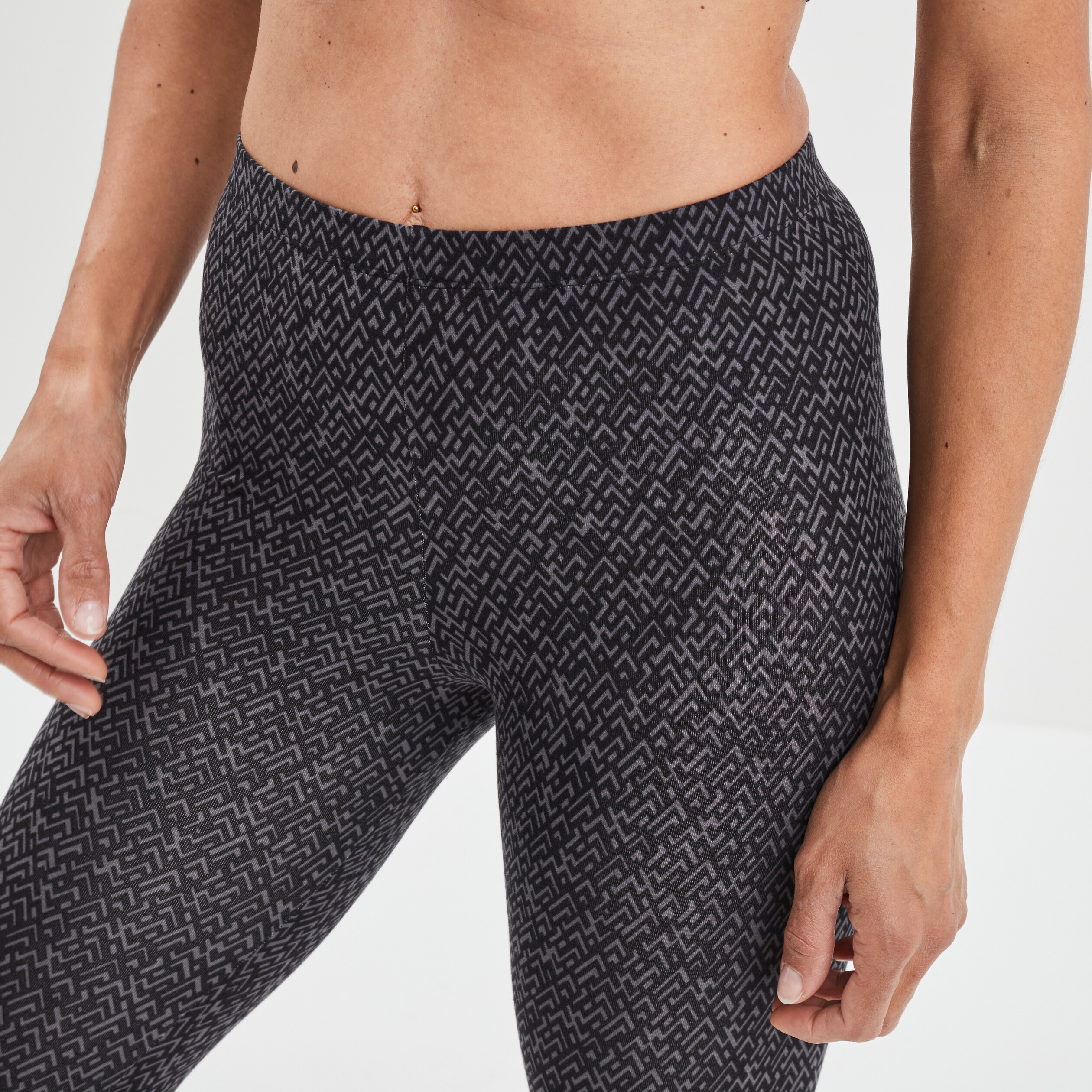 Leggings en coton gris femme | La Halle