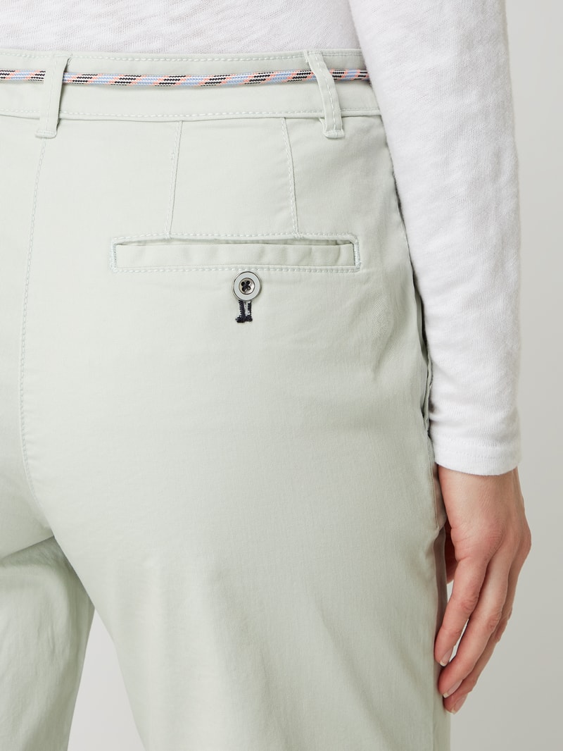 Bermudas mit Gürtel in aqua blau