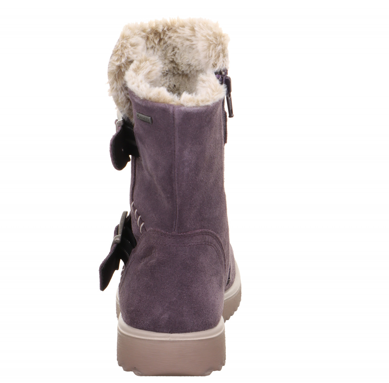 LORA - Lila Stiefel mit Reißverschluss