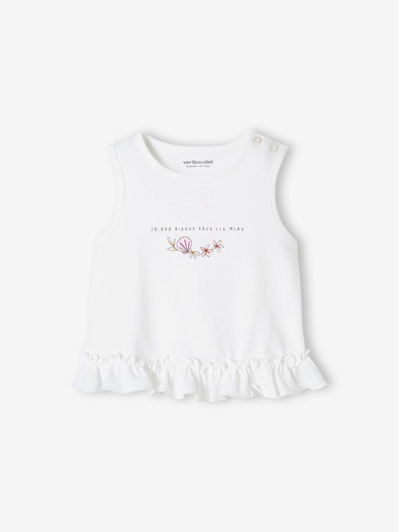 Vertbaudet 2er-Pack Mädchen Baby Tops - hellblau