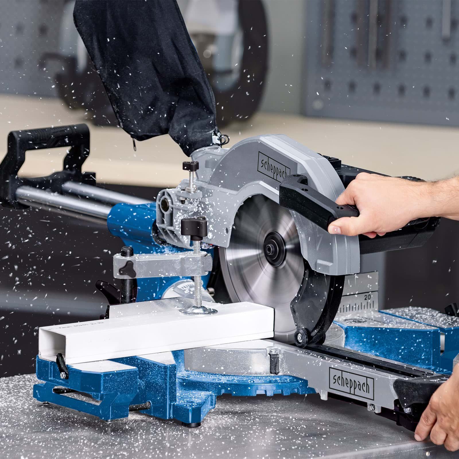 Scheppach Zug- und Kappsäge Scheppach HM110MP Zugsäge Kappsäge Gehrungssäge mit Laser + Softstart