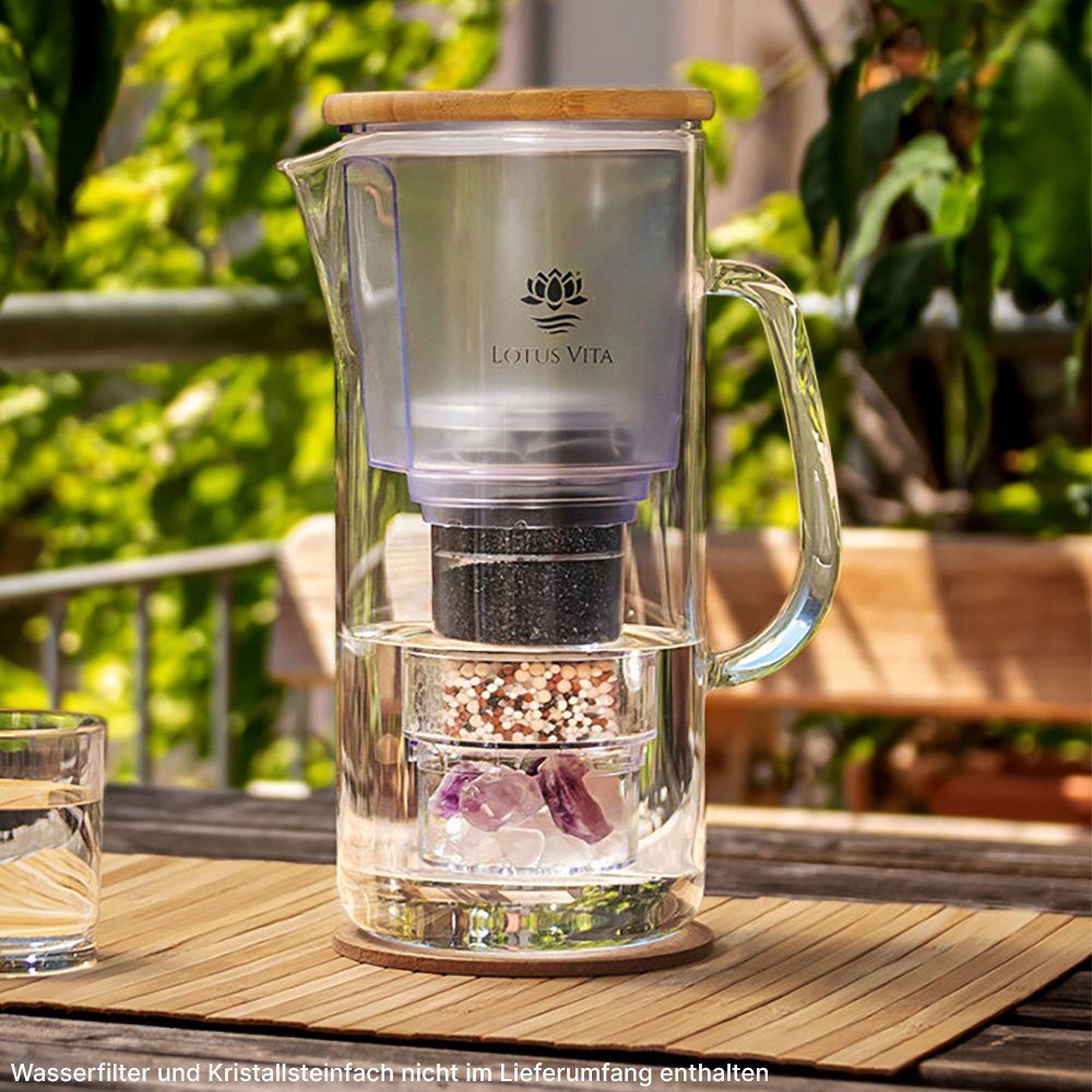 Lotus Vita Wasserfilter Filterkartuschen Jahres-Paket für Filterkannen Natura Plus