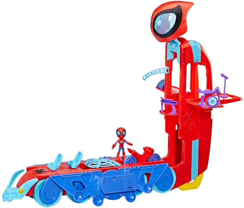 Hasbro Spielwelt Marvel Spidey and His Amazing Friends 2-in-1 Spider Raupe, mit Licht und Sound