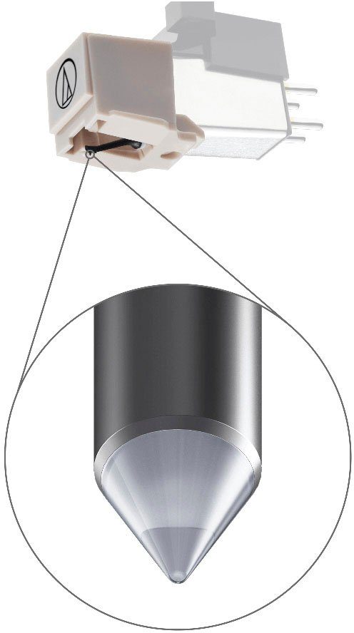 Lenco LS-440 Plattenspieler (Riemenantrieb, Bluetooth, mit 4 eingebauten Lautsprechern)