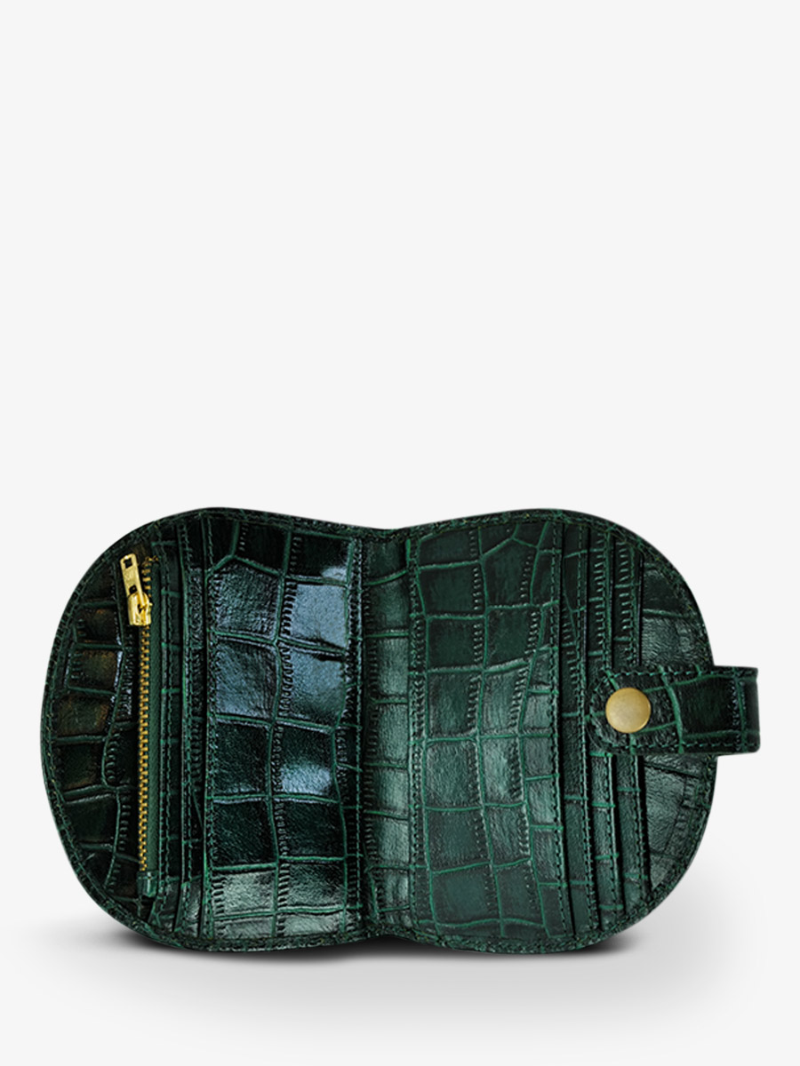 LePortefeuille Manon N°2 Alligator - Malachite