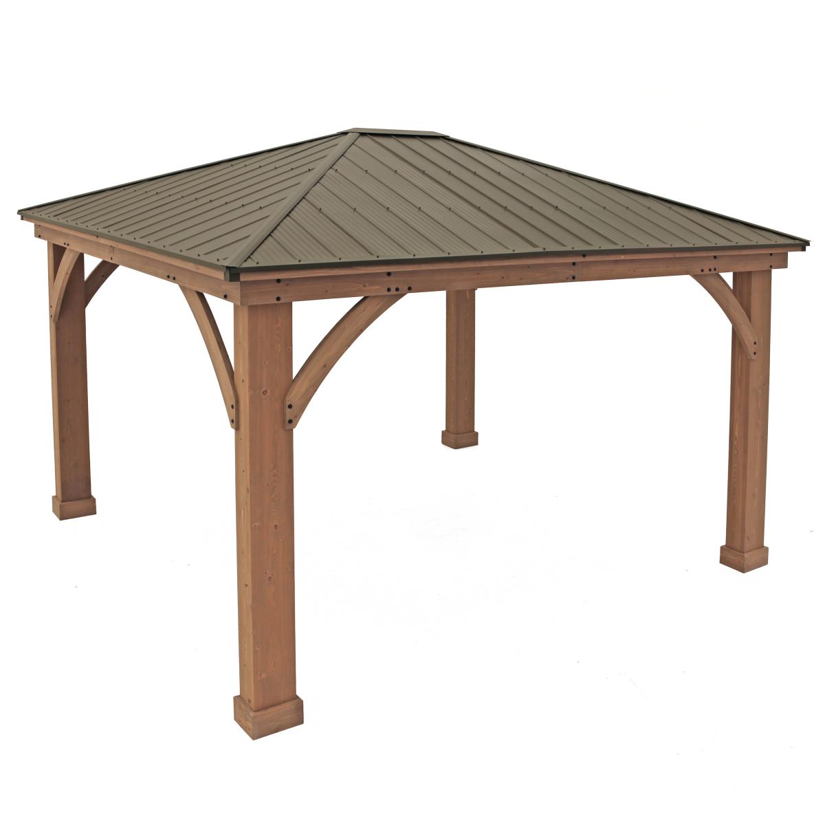 50NRTH Westmann Premium Holzpavillon Devon 12x14 natur